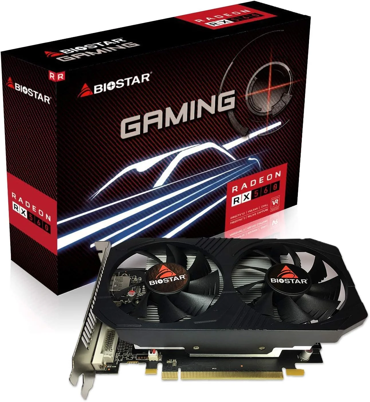 VIEW MAX Tarjeta Gráfica Biostar Radeon RX560